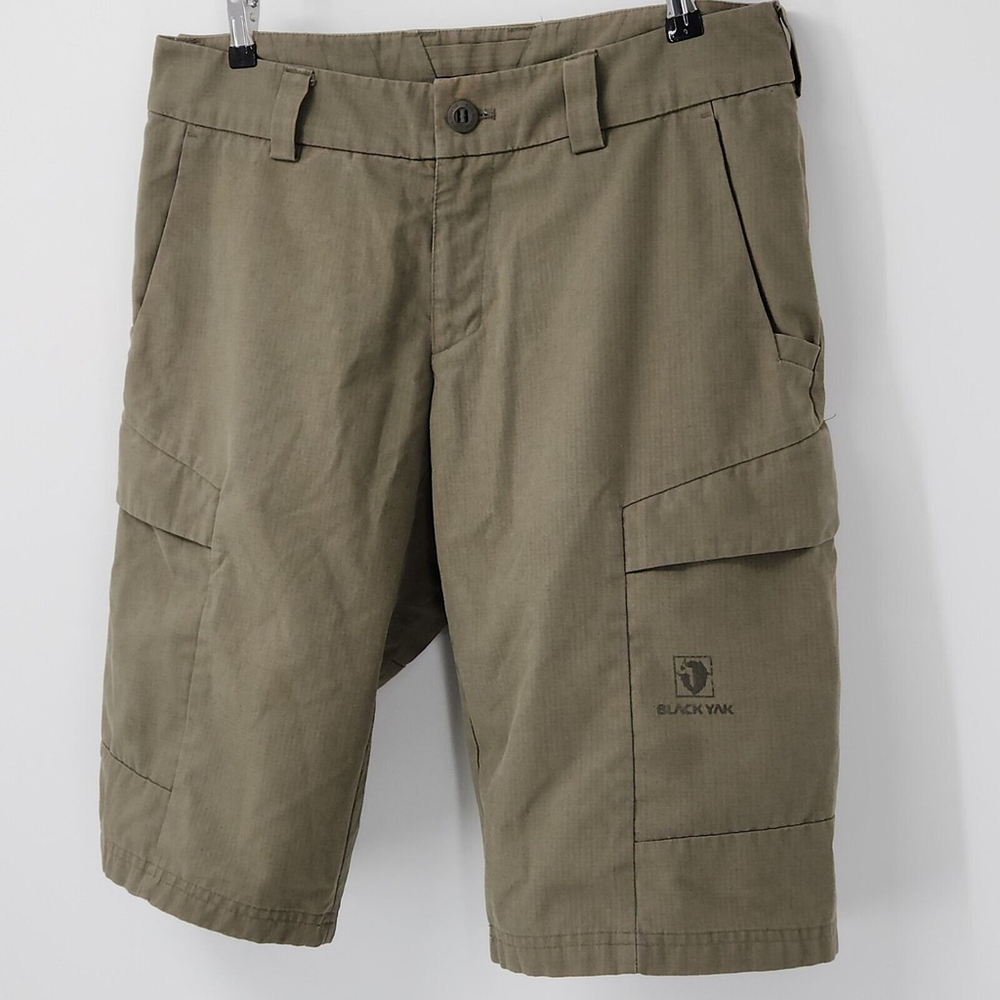 Gorpcore Black YakMens Ripstop Outdoor Shorts Kalamata Medium Hiking - Picture 2 of 14